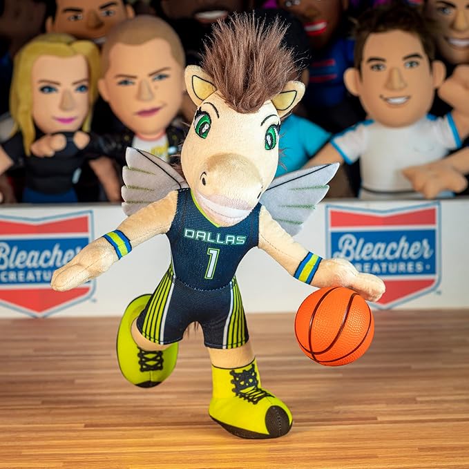 Bleacher Creatures Dallas Wings Lightning 10" Mascot Plush Figure - A Mascot for Play or Display