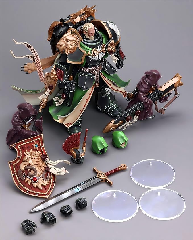 JOYTOY Warhammer 40K 1/18 Action Figures - Dark Angels Primarch Lion El'Jonson Perfect for Collectors & Decor - Ideal Gift for Birthdays - Christmas/Character Figure - JT7882