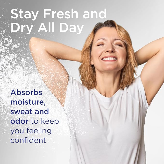 Shower to Shower Sport Body Powder for Men & Women, Talc Free, Sweat Absorbing, Prevents Chafing & Odor,Deodorizing All Over Body Powder for Long Lasting Freshness, 8 OZ