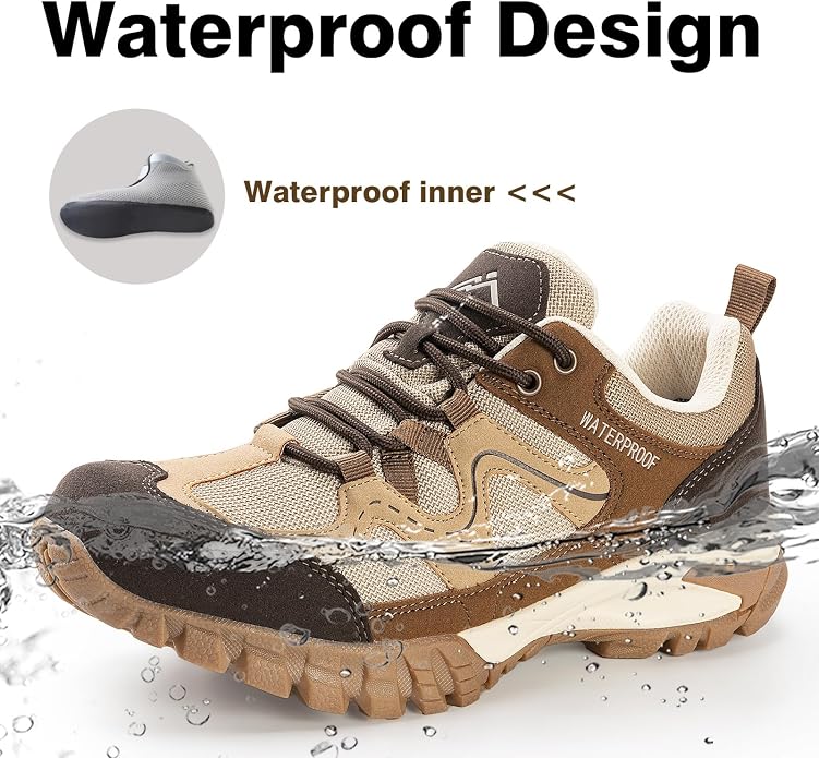 CC-Los Women's Lightweight Waterproof Hiking Shoes for Walking, Outdoor & Climbing