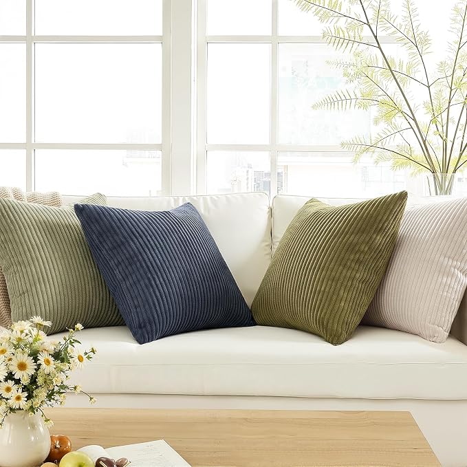 Topfinel Decorative Velvet Pillow Covers 24x24 Set of 4 Livingroom Cushion Covers Soft Boho for Bed Accent Modern Pillowcases Sofa Livingroom Home Decor Muted Teal