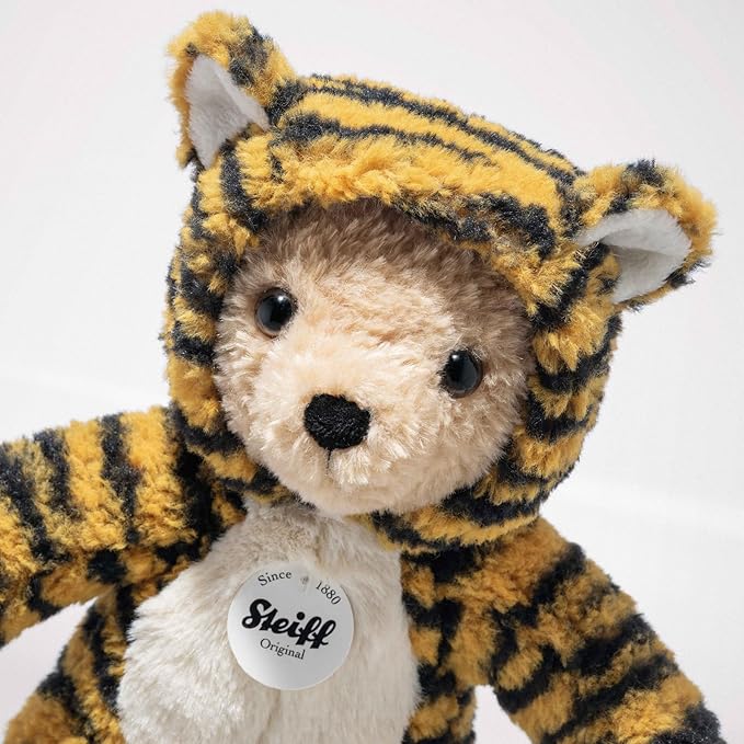 Steiff Teddy Bear with Tiger Hoodie Costume, Chinese Zodiac Plush Toy for Kids, 11"