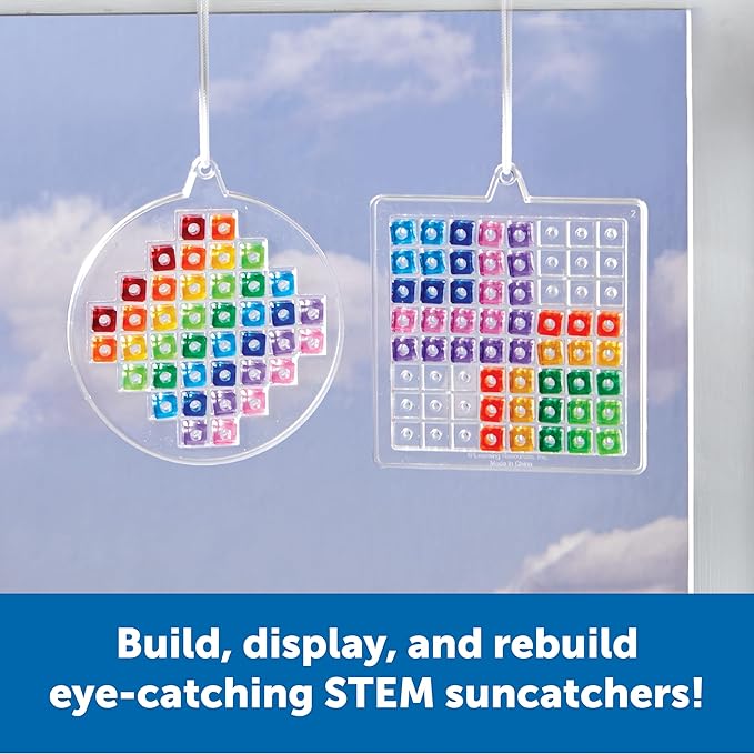Learning Resources STEM Explorers Suncatchers, 433 Pieces, Ages 5+, STEM Toys, Science for Kids, Building Toys, STEM Projects