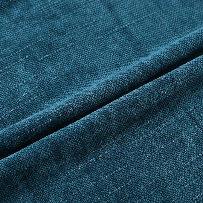 Set of 4 Soft Textured Decorative Throw Pillow Covers 18x18 Inch Cozy Farmhouse Cushion Cover Square Accent Pillow Cases for Bed Couch Sofa Living Room, Teal