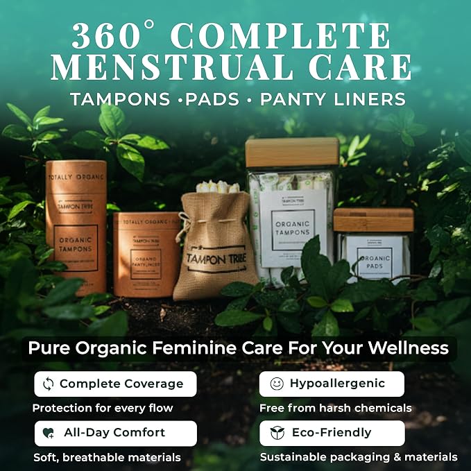 Tampon Tribe Variety Pack Organic Tampons for Women | 84 Non-Toxic Tampons | Natural 100% Organic Cotton, Hypoallergenic, Metal and Chemical-Free with Biodegradable Applicator | (84 Count - Variety)