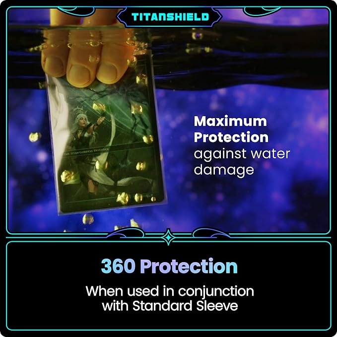 TitanShield | Inner Sleeves | Perfect Fit Card Sleeves | Compatible with Pokémon Cards MTG Magic The Gathering Lorcana | for Double Sleeving (Daylight (Transparent), 400 ct) (Pack of 2)