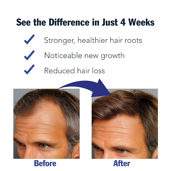 Redensyl Hair–Growth–Serum Roll On – 3% Rosemary, 3% Redensyl, DHT-Blocking Scalp Serum for Thicker, Fuller Hair – For Women & Men (30 ml)
