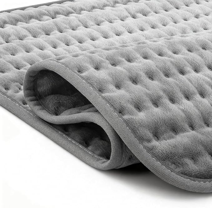 Heating Pad for Back Pain Relief & Cramps, CooCoCo Heating Pads with Auto Shut Off Large, 6 Heat Settings Electric Heated Pad, 17"x33", Dark Gray