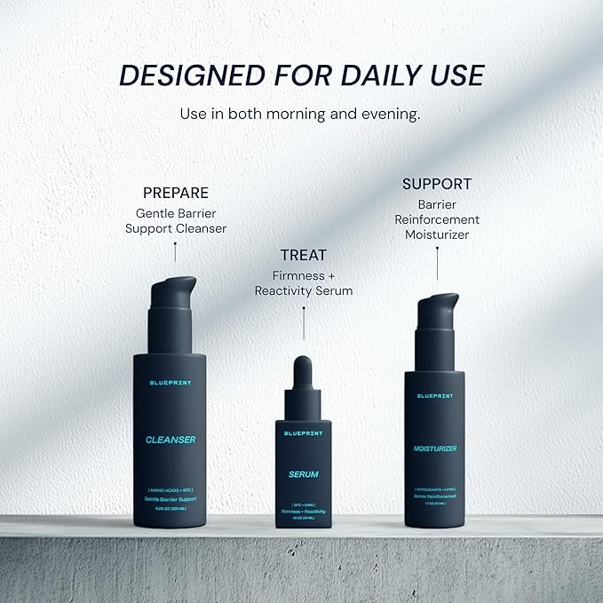 Blueprint Bryan Johnson Facial Serum with SFC & NMN – Age Defying Serum for Fine Lines, Firmness & Hydration – Longevity-Inspired Skin Care for Radiant, Youthful Skin – Fragrance Free & Vegan Formula