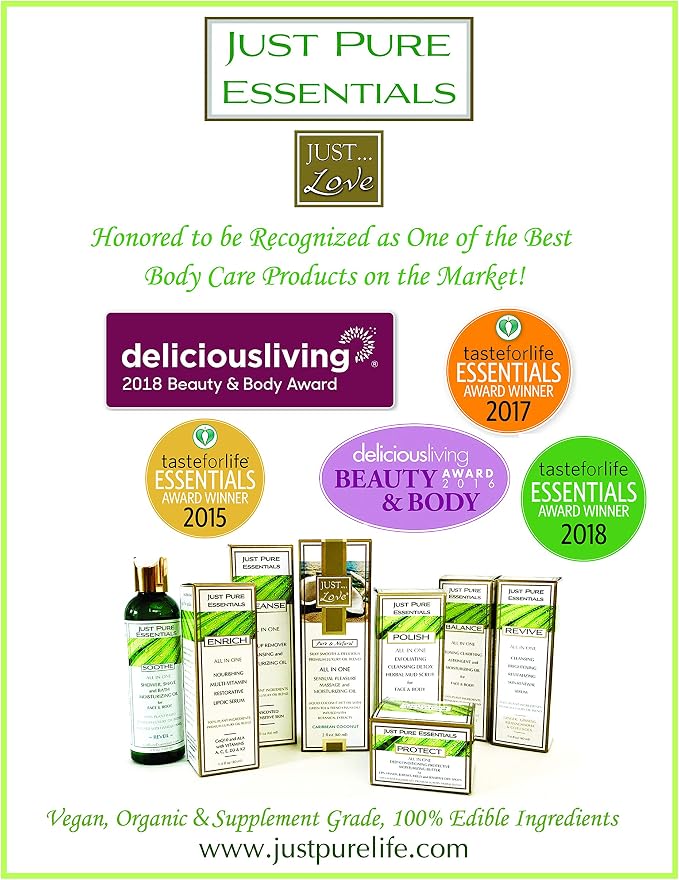 JUST Love All in One Sensual Pleasure, Massage & Moisturizing Oil- Caribbean Coconut