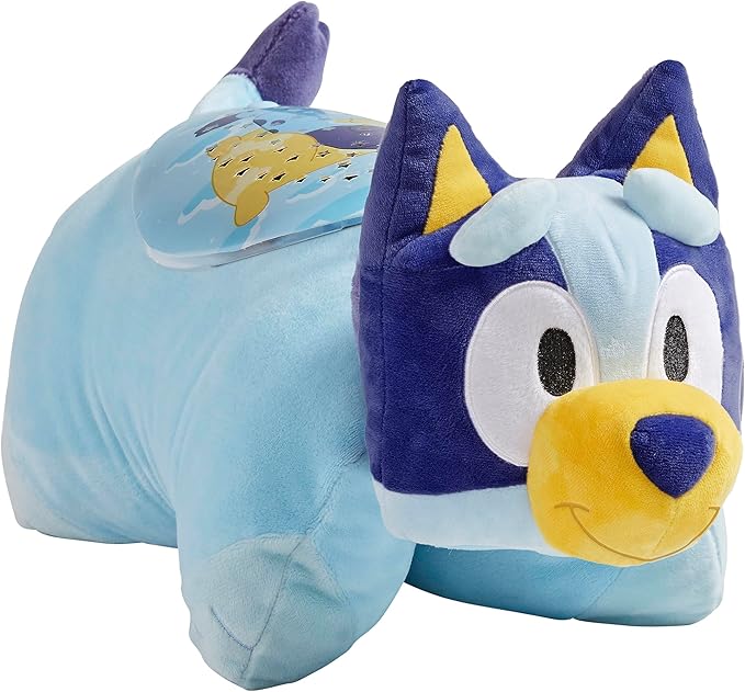Pillow Pets 16 inch Bluey Sleep Time Light, Stuffed Animal Plush Toy, Gifts for Kids