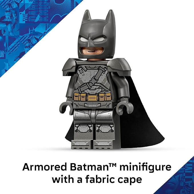 LEGO DC Batman: Batman v Superman Batmobile Building Blocks Set - Super Hero Toy for Kids, Boys & Girls, Ages 9+ - with Armored Minifigure & Golden Coin - Gift Idea for Birthdays - 76331