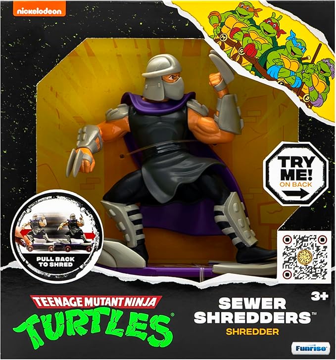 Teenage Mutant Ninja Turtles 5" Sewer Shredders Classic Edition Shredder Ages 3+ Action Figure