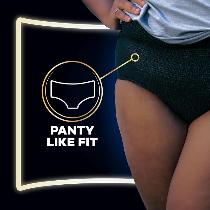 Always ZZZs Disposable Period Underwear, Size L, Absorbs 5X More Than an Ultra Thin Overnight Pad, Comfortable Sleep Worry-Free Nights 26 Count