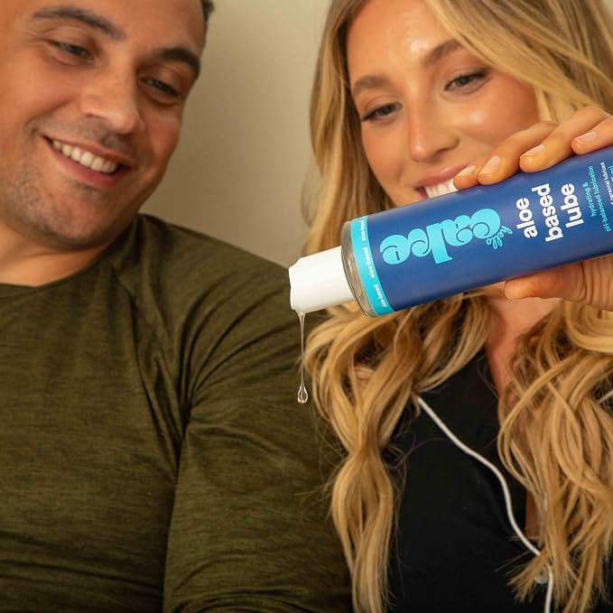 Hello Cake Aloe-Based Personal Lubricant - Hydrating, Hypoallergenic, pH-Balanced, Non-Sticky, Condom Compatible, for Men, Women, & Couples, 8 fl oz