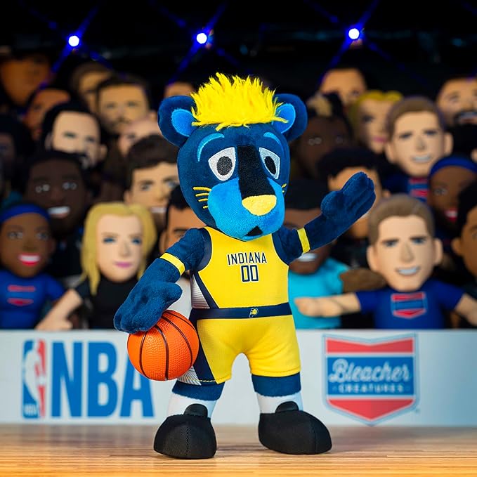 Bleacher Creatures Indiana Pacers Boomer The Panther 10" Mascot Plush Figure - A Mascot for Play Or Display