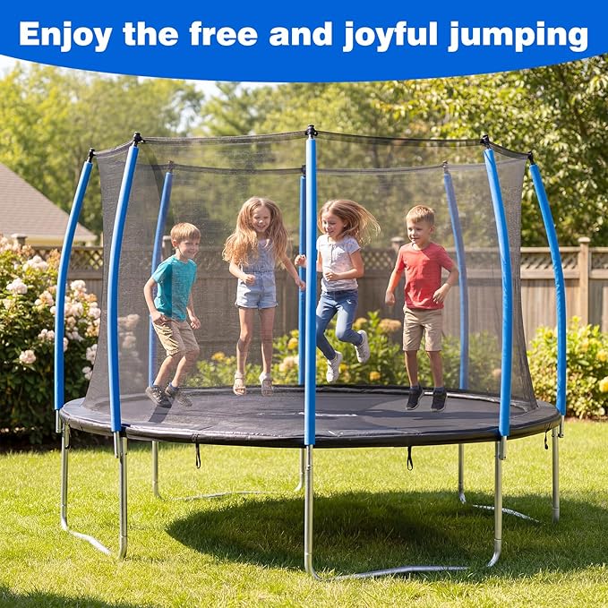 U0U 35.4 Inch Trampoline Pole Covers,Blue Trampoline Pole Foam Covers Replacement,1.26 Inch Diameter Foam Sleeves for Kids Trampoline Accessories Safety Protection