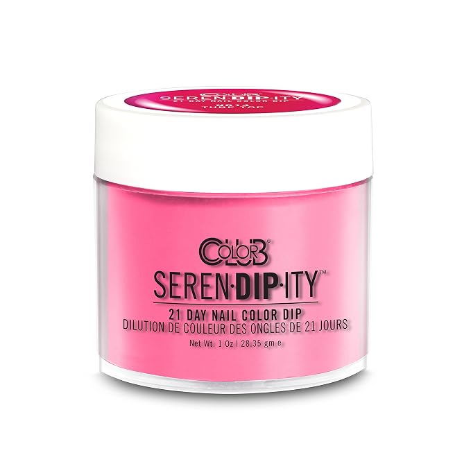 Color Club Tube Top Serendipity 1 Ounce Dip Color Powder- Neon, 0.5 fluid_ounces