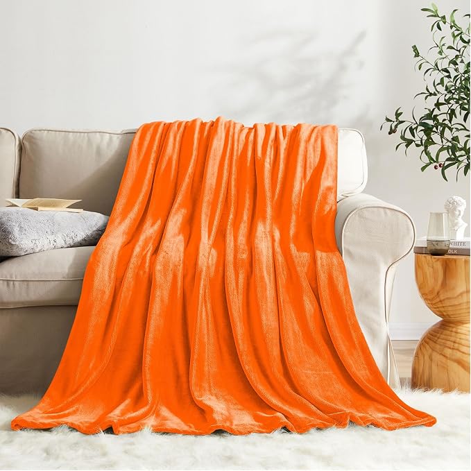 KMUSET Fleece Blanket Grey Queen Size Lightweight Cozy Plush Microfiber Solid Blanket Factory Shop
