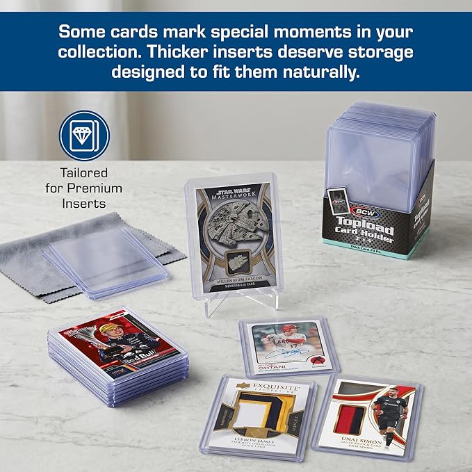 BCW Thick 79PT Card Top Load Holder (Pack of 25), 3 x 4