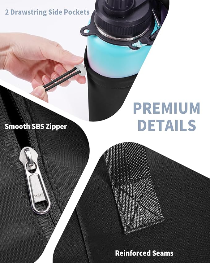 sportsnew Yoga Mat Bag Tote Yoga Gym Bags For Women Men with Waterproof Wet Pocket & Hook-and-loop, Quick Access Storage Yoga Mat Bag Carrier