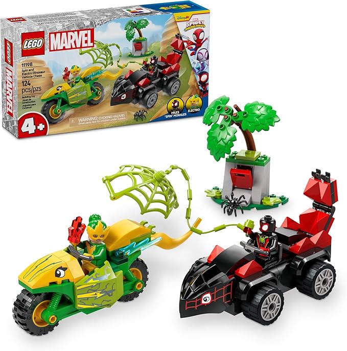 LEGO Marvel Team Spidey Web Spinner Headquarters Building Toy - Spidey and His Amazing Friends Toys Playset for Boys & Girls, Ages 4+ - Gift for Birthday - 10794