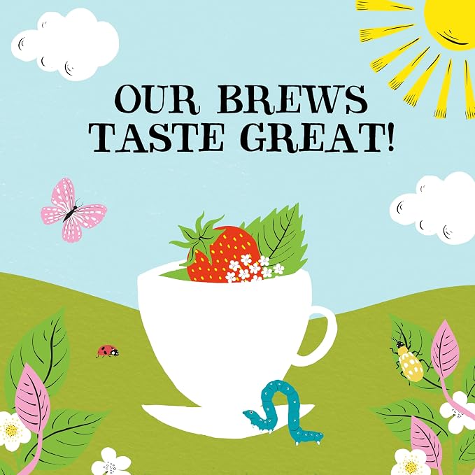 Clipper Tea Organic Strawberry & Elderflower Herbal Tea – 50 Count (Pack of 1) – Caffeine Free & Non-GMO – Unbleached, Plastic-Free Tea Bags – Delicious Hot or Iced Fruit Infusion