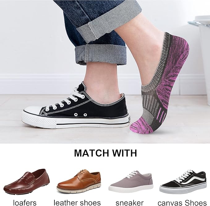 Gonii Womens No Show Socks Athletic Ankle Socks Cushioned Running Low Cut 5-8 Pairs