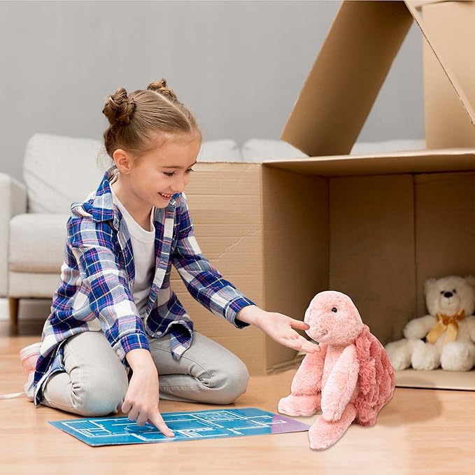 MON AMI Yertle The Turtle Stuffed Animal – 12”, Sea Turtle Plush Toy, Use as Toy/Nursery Room Décor, Gifts for Kids of All Ages, Ocean Animals