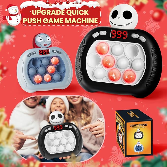 Valentines Pop Game Light Up Fidget Toy,Nightmare Be Christmas Toys for Kids Girls Boys Toddler Adult, for Grandkids Valentines Day Gifts for Kids