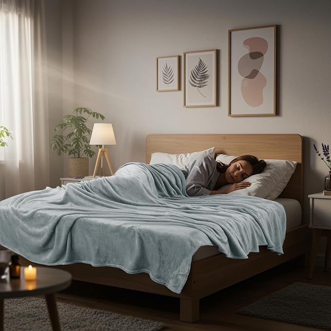 Utopia Bedding Soft Fleece Bed Blanket Full Size Ash Grey (90x84 Inch) | Microfiber Plush Warm Lightweight Breathable Cozy Blanket Anti-Static, All Season Use, Gift for Women and Men