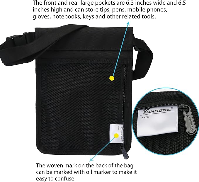 Tuhaoge Massage Bottle Bag,Massage Oil Holster for 2 Bottle s,Lotion Holster,Massage Therapist,Massage Oil Holster, Massage Lotion (TH-XJ-2 bottle-Black)