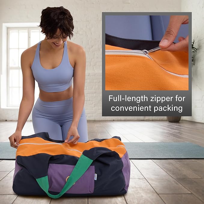 JoYnWell Yoga Bags and Carriers Fits All Your Stuff, Extra Large Yoga Mat Bag Full Zip Yoga Mat Bag with 3 Zipper pockets