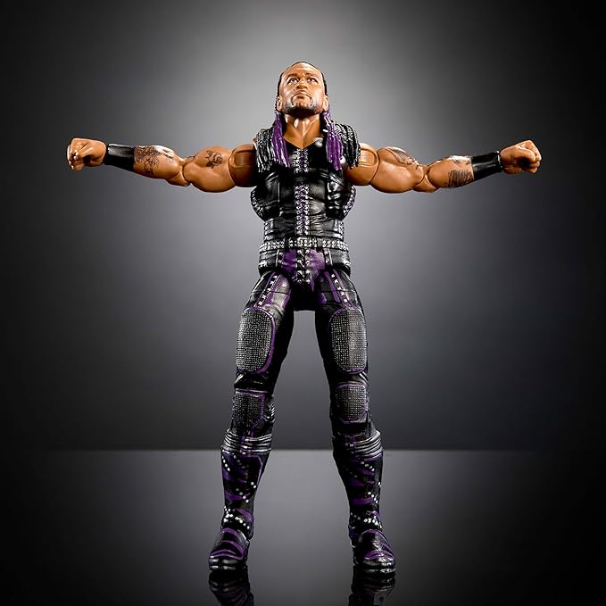Mattel WWE Elite Action Figure & Accessories, Series #109 Damian Priest 6-inch Collectible with 25 Articulation Points & Swappable Hands