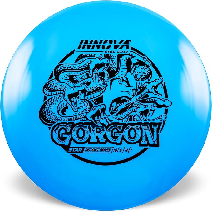 Innova Star Gorgon Distance Driver, Control Disc Golf Driver with Straight Glide (Colors Will Vary)