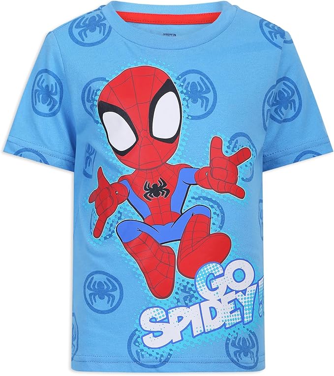 Marvel Spidey & His Amazing Friends Boys 4 Pack T-Shirt for Toddler and Big Kids