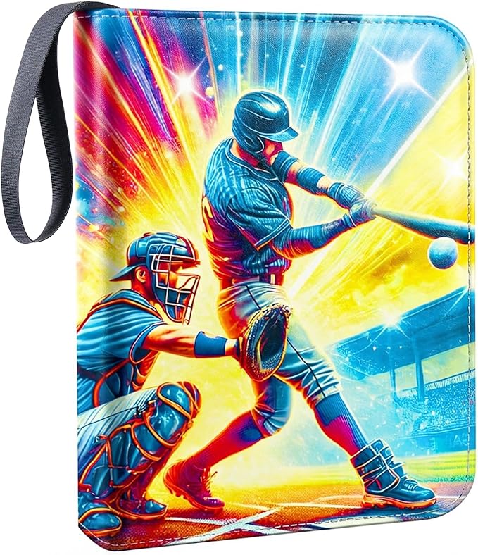 Zipper Cards Binder for 900-Pocket Baseball Trading Cards, Premium Collectible Cards Book Album With Removable Sleeves for MTG, TCG & Sports Cards - Gifts for Girls and Boys