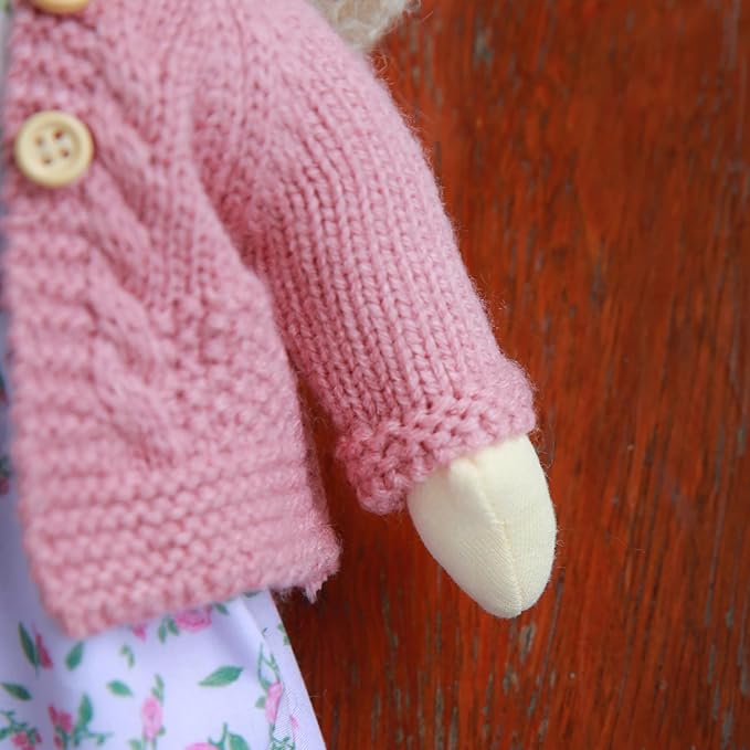 Waldorf Handmade Rag Doll - Personalized Collectors Plush for Kids Birthday Present With Beautiful Box-Darcy 12"