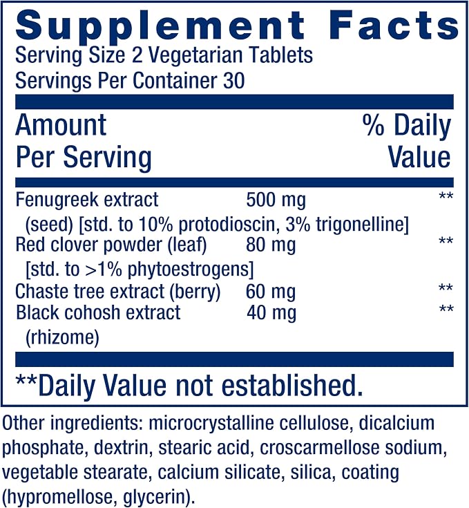 Life Extension Estrogen Balance Elite, Menopause Support Supplement, Hormone Balance, hot Flashes, Night Sweats, Vaginal Dryness, Gluten-Free, Non-GMO, Vegetarian, 60 Tablets.