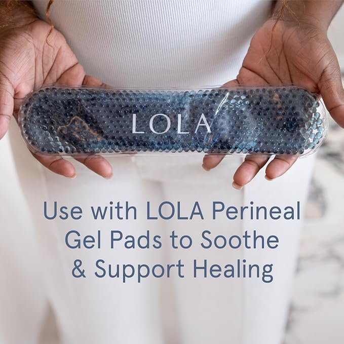LOLA Organic Cotton Postpartum Pads - 20 Count, Ultra Absorbent and Extra Long Pads, Overnight and Full Coverage, Adult Incontinence Pad for Women, Postpartum Essentials