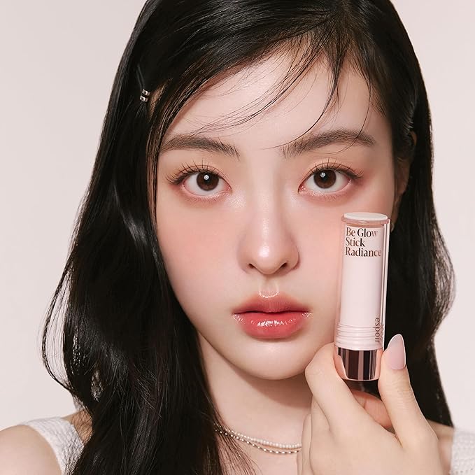 Espoir Be Glow Shading Stick Highlighter #1 Sunshine│Creamy Solid Texture & Smooth Gliding on Face with Hyaluronic Peptide, Natural Contour Color for Daily Radiant Makeup, Subtle Shimmering