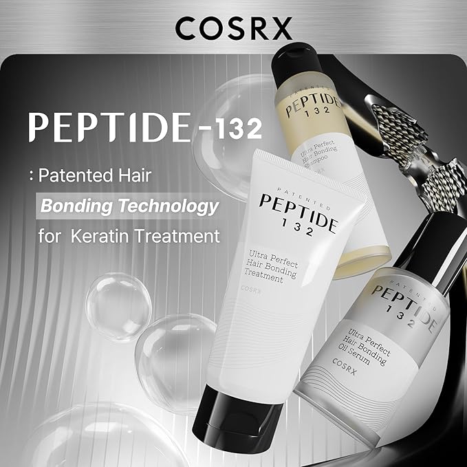COSRX PEPTIDE 132 Glow Hair Care Set - Bonding Treatment + Bonding Oil Serum