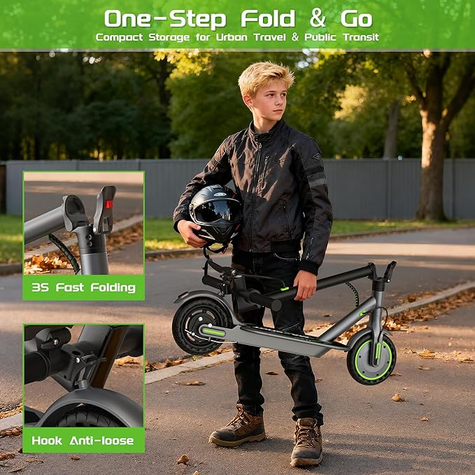 MAXSHOT Electric Scooter for Adults, 8.5/10/14" Tires, 19/22Mph, 350W/500W Motor, 21-28 Miles Range, Folding E-Scooter with Dual Suspension,APP(V1/SPRO/MAX/PRO/X1/X1PRO/PR)