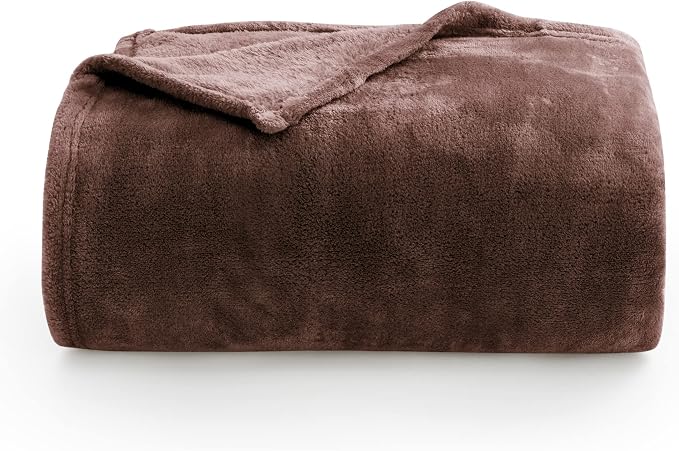 BEDELITE Fleece Blanket Soft Plush King Size Bed Blanket Brown 108"x90" | Ultra Soft Fleece, Plush Microfiber, Lightweight Warmth, All Season Comfort, Fade Resistant, Machine Washable
