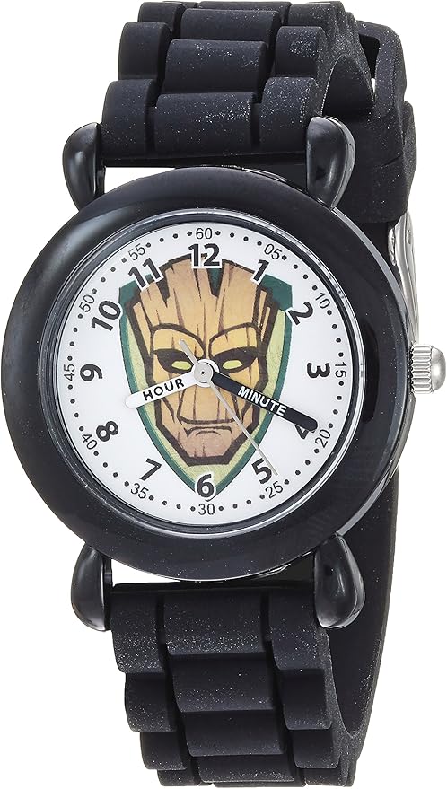 Accutime Kids Marvel Avengers Captain America Spiderman Guardians of The Galaxy Analog Quartz Superhero Time Teacher Watch for Boys, Girls, Toddlers with Hour Minute Markers to Learn How to Read Time