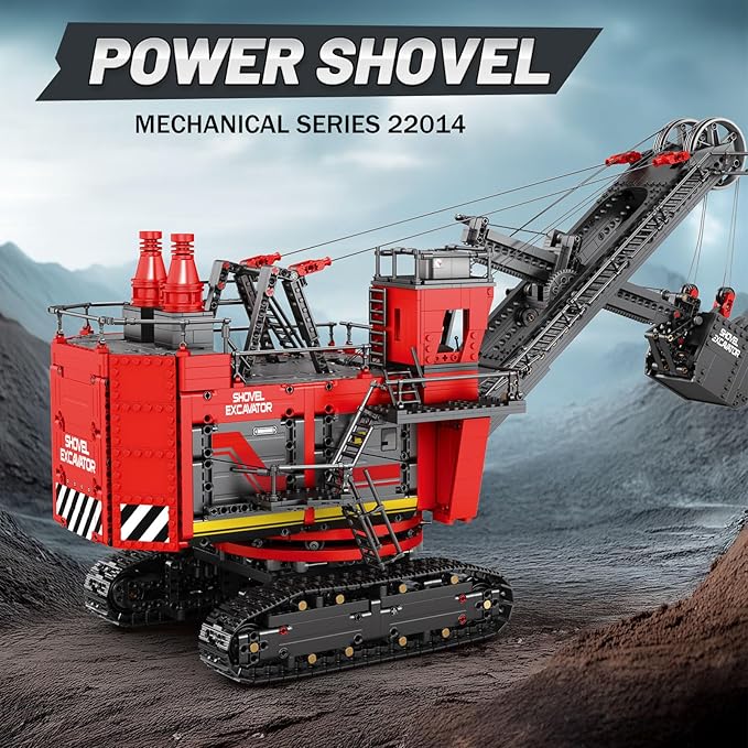 RC Excavator Building Blocks Set 22014, Power Shovel Vehicle Model Kit, APP & Remote Control Construction Toy Gifts for Adult Boys Girls Kids 14+ (2688PCS)