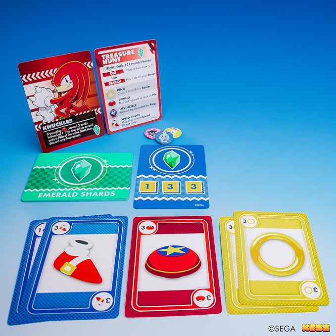 KESS Sonic Speed Battle Card Game; Three Separate Card Games, Each Being 2-4 Players That use The Same Deck in Completely Different Ways