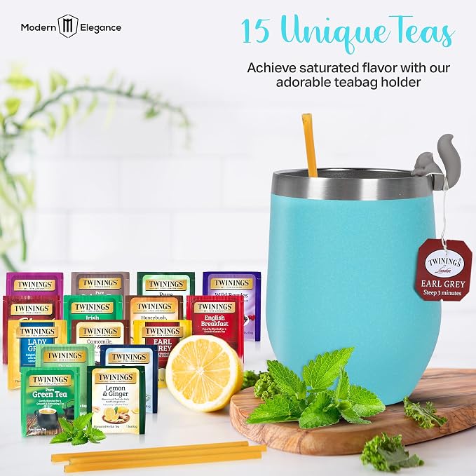 Birthday Gift Set with Stainless Tumbler, Teal