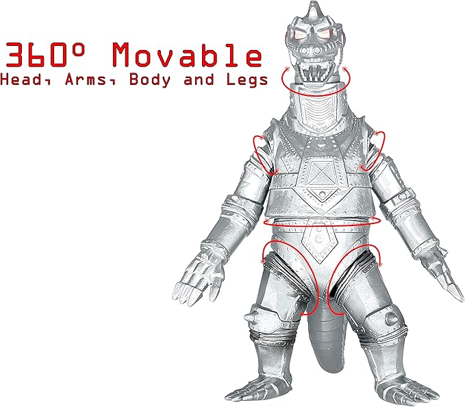TwCare MechaGodzilla Mecha Godzilla vs. Kong Toy Action Figure, 1974 Movie Series Movable Joints King of The Monsters Birthday Kid Gift, Travel Bag
