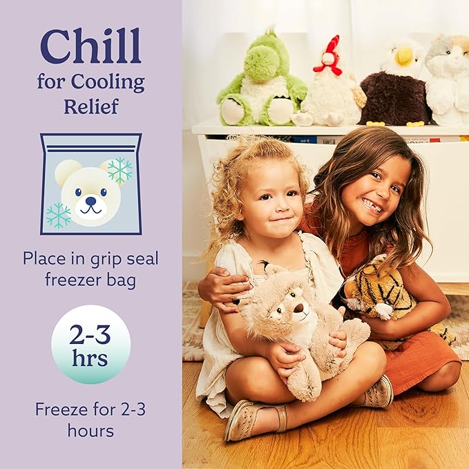 warmies Microwavable & Weighted Stuffed Animals, Bob Cat - Heated Stuffed Animal Plushie for Warmth & Comfort - Cute Soft Plush Toys for Boys, Girls, Babies & Toddlers